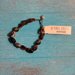 Peyote Bird Polished Tumbled Stone Bracelet NEW NWT